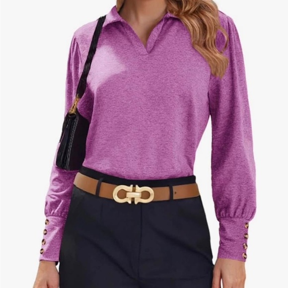 Tops - Purple Long Sleeve Women's Top